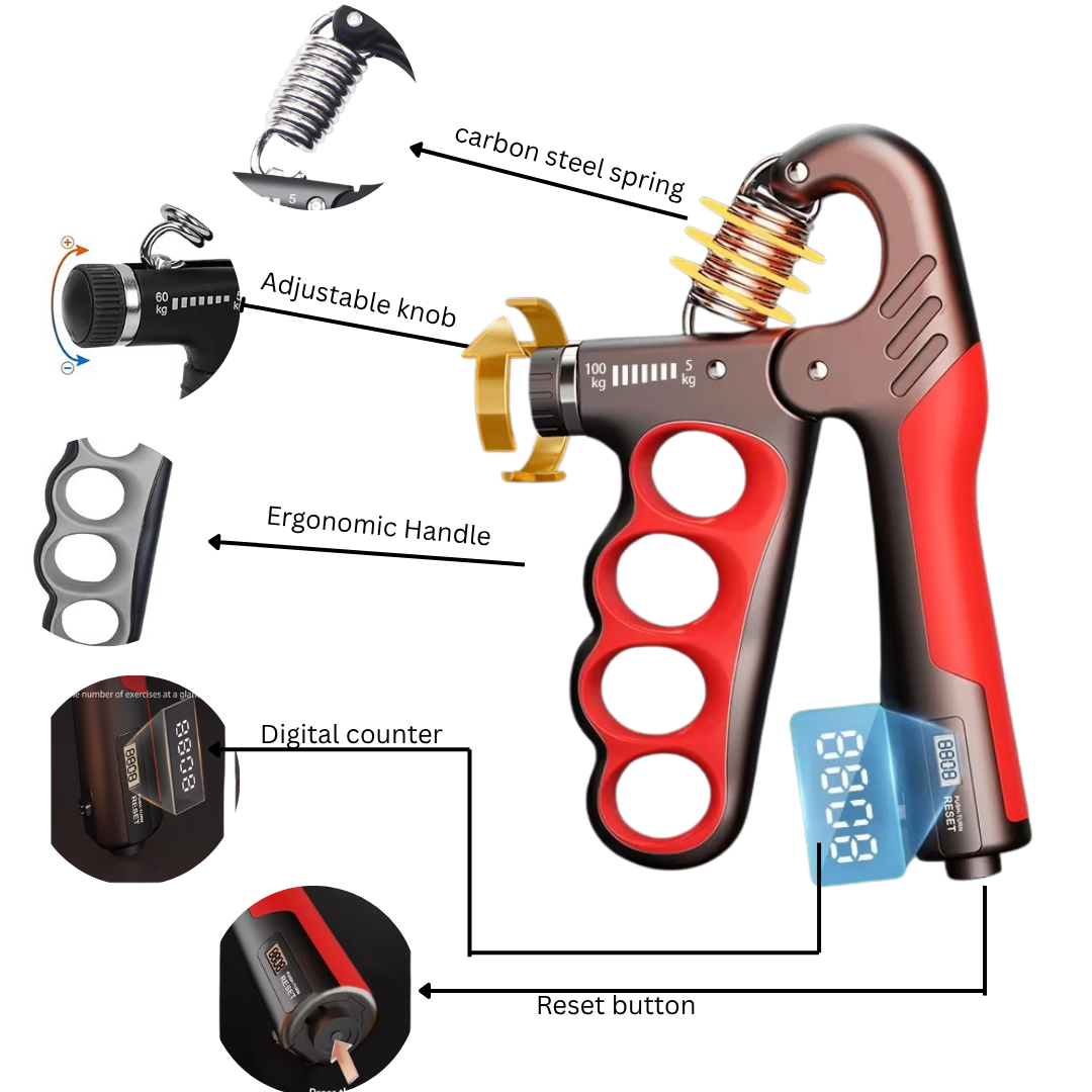 Adjustable Hand Gripper Ergonomic Handle