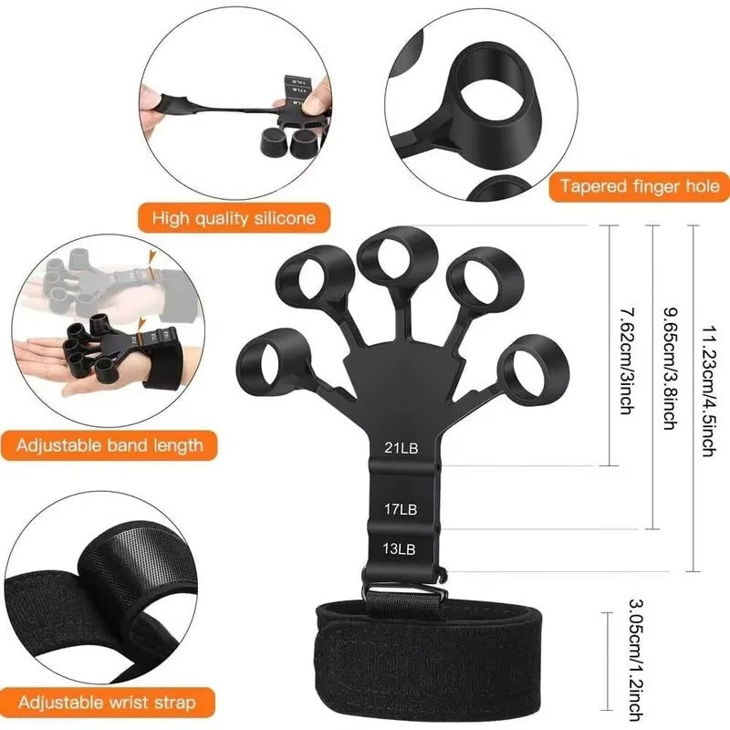 Finger Gripper Hand Exerciser – 3 Resistance Levels | Finger Strengthener & Hand Grip Trainer